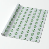 Green Emerald Crystals Birthday Cadeaupapier (Uitgerold)