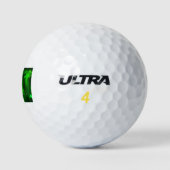 Green Emerald Gemstone Golfballen (Logo)
