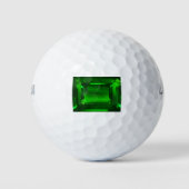 Green Emerald Gemstone Golfballen (Voorkant)