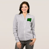 Green Emerald Gemstone Hoodie (Voorkant volledig)