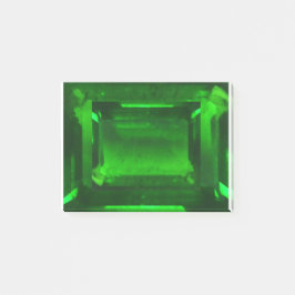Green Emerald Gemstone Post-it® Notes