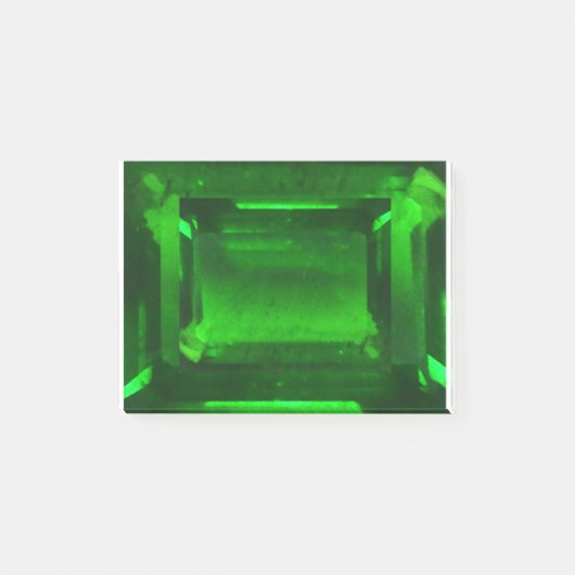 Green Emerald Gemstone Post-it® Notes (Voorkant)