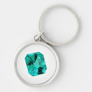 Green Emerald Gemstone Sleutelhanger