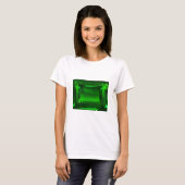 Green Emerald Gemstone T-shirt (Voorkant volledig)