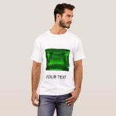 Green Emerald Gemstone T-shirt (Voorkant volledig)