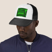 Green Emerald Gemstone Trucker Pet (In situ)