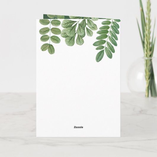 Green Emerald Groen Bruiloft Orde van Service Programma (Achterkant)