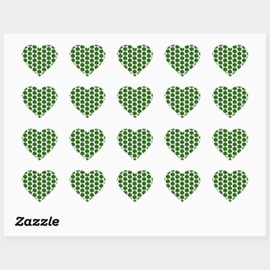 Green Emerald Heart Sticker (Vel)