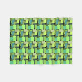Green Emerald Limoen Jade Modern Abstract Fleece Deken (Voorkant (Horizontaal))