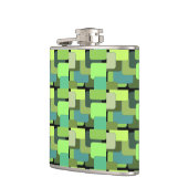 Green Emerald Limoen Jade Modern Abstract Heupfles (Links)