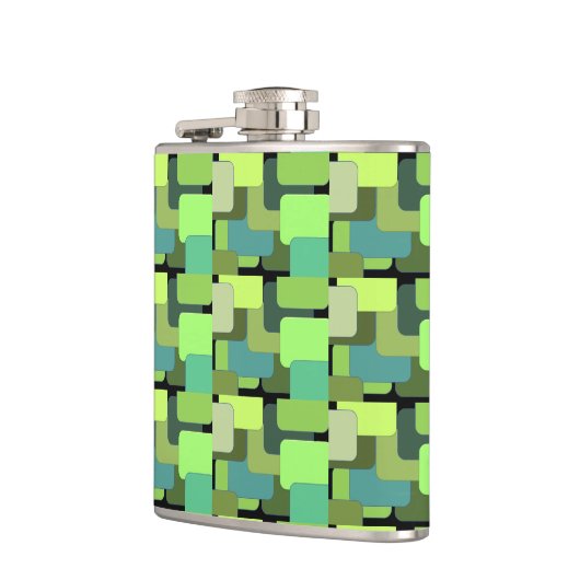 Green Emerald Limoen Jade Modern Abstract Heupfles (Links)