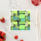 Green Emerald Limoen Jade Modern Abstract Servetten (Insitu)