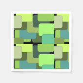 Green Emerald Limoen Jade Modern Abstract Servetten (Voorkant)