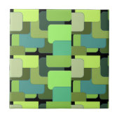 Green Emerald Limoen Jade Modern Abstract Tegeltje (Voorkant)