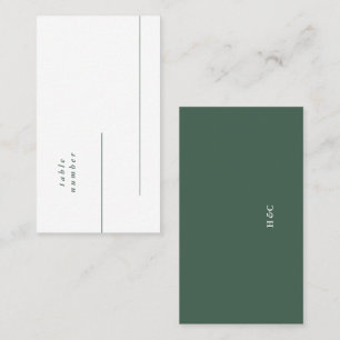 Green Emerald Modern Simple Sage Moss Clean Plain Plaatskaartje