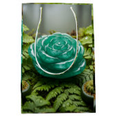 Green Emerald roos geschenktas Medium Cadeauzakje (Voorkant)