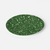 Green Emerald Sparkle Glitter Glam Custom Party Papieren Bordje (Gekanteld)