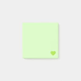 Green Emoji Heart Post-it® Notes