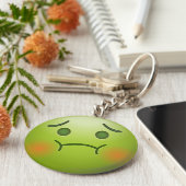 Green emoji sleutelhanger (Zijkant)