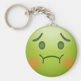 Green emoji sleutelhanger