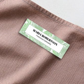 Green Employee Job Title Palm Leaves Naamplaatje