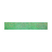 Green en Gold Glitz Uitnodigingen Wikkel (Vlak)