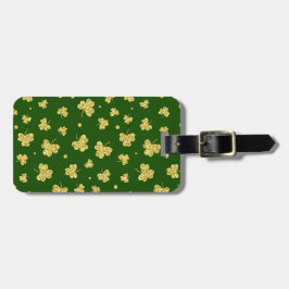  GREEN EN GOLD IRISH CELTIC SHAMROCKS BAGAGELABEL