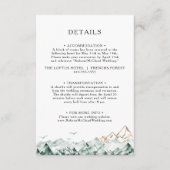 Green en Gold Mountain Details Behuizing Kaart (Voorkant)