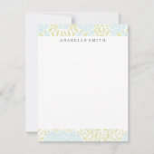 Green en Mint Floral Damask Pattern (Voorkant)