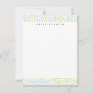 Green en Mint Floral Damask Pattern