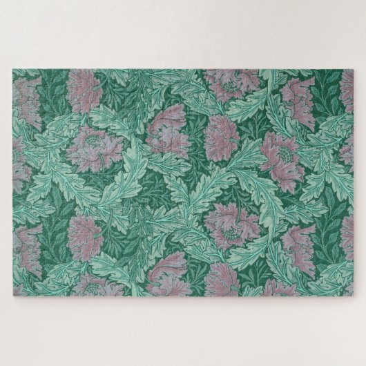 Green en Red Wreath Pattern (door William Morris) Legpuzzel (Horizontaal)