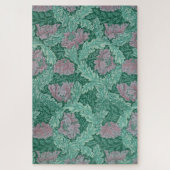 Green en Red Wreath Pattern (door William Morris) Legpuzzel (Verticaal)
