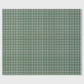 Green en White Gingham Cadeaupapier (Vlak)