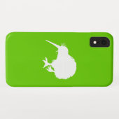 Green en White Kiwi Case-Mate iPhone Case (Achterkant (horizontaal))