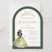 Green Enchanted Forest 15e verjaardag van Quincean Kaart (Voorkant)