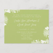 Green Enchantment bruiloft uitnodiging (Voorkant)