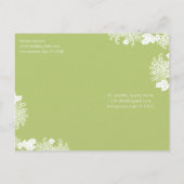 Green Enchantment bruiloft uitnodiging Briefkaart (Achterkant)