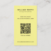 Green Energy Renewables Company Visitekaartje (Achterkant)