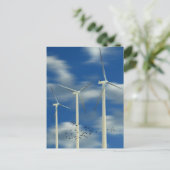 Green Energy Wind Turbine Briefkaart (Staand voorkant)