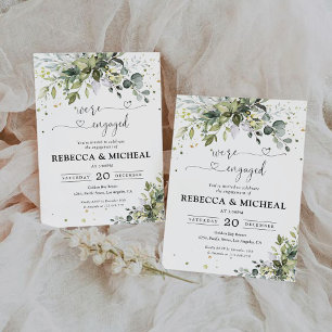 Green Engagement Party Uitnodiging