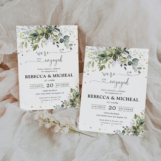 Green Engagement Party Uitnodiging