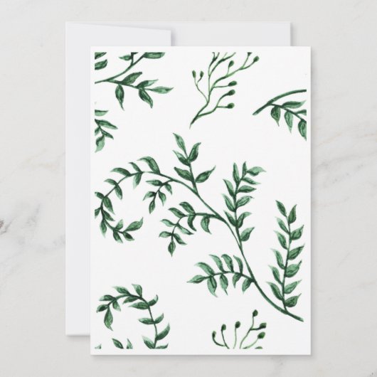 Green Engagement Party Uitnodiging (Achterkant)