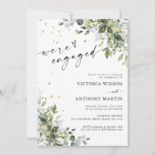 Green Engagement Party Uitnodiging (Voorkant)