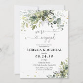 Green Engagement Party Uitnodiging (Voorkant)