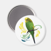 Green English Budgie Magneet (Voorkant / Achterkant)