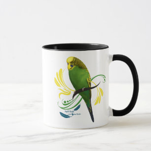 Green English Budgie Mok