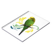 Green English Budgie Notitieboek (Linkerzijde)