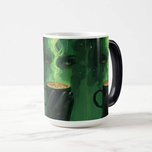 Green Enigma – Soul Within the Steam Magische Mok (Voorkant rechts)