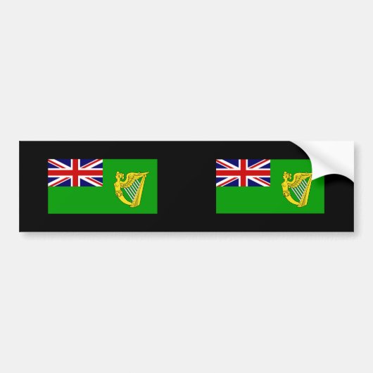 Green Ensign, Ierland Bumpersticker (Voorkant)