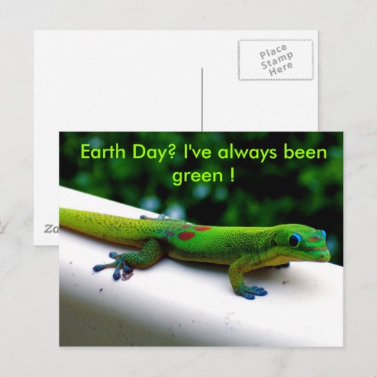 Green Environment Conservation Humor Briefkaart (Voorkant / Achterkant)
